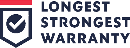 Longest, Strongest Warranty badge